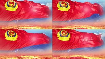 新警旗背景 新警旗背景_光廠(VJ師網)